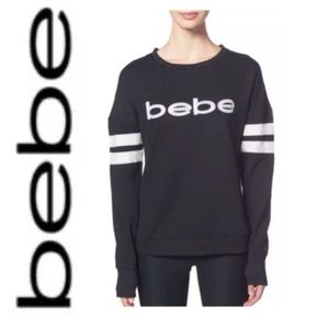 💛 BEBE Black Logo Sweatshirt NWT 2X